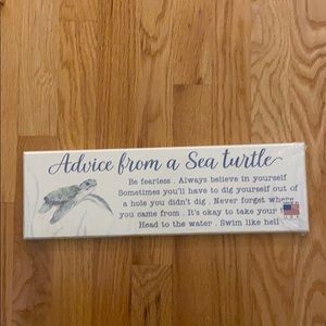 Cute turtle sign